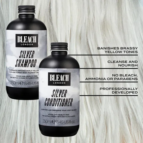 Vista 5 de BLEACH LONDON Set de champú y acondicionador Silver (8.5 fl oz)