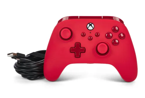 Vista 8 de PowerA Advantage Wired Controller for Xbox Series XS - Red, Xbox Controller with Detachable 10ft USB-C Cable, Mappable Buttons, Trigger Locks and