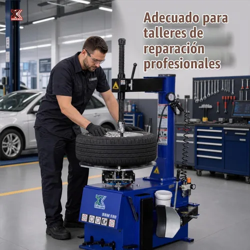Vista 3 de XK Cambiador de neumáticos de 1.5 caballos de potencia, combo balanceador con abrazadera de llanta 580-680 Max Tire Diameter 37 in 2.0HP Multi