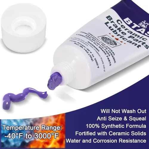 Vista 6 de BTAS Grasa de freno para lubricante de piezas de freno,Pinza deslizante pasador y lubricante de almohadilla,Grasa de freno de silicona de cerámica