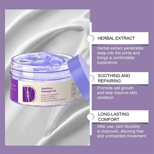 Vista 5 de 2 unidades de gel morado para articulaciones, crema de masaje relajante, actividades articulares en todo el cuerpo, alivia las rodillas, el lumbar
