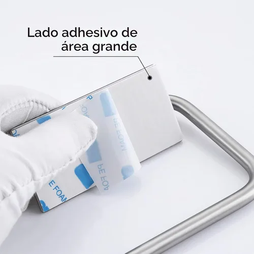 Vista 6 de Portarollo de papel KES A7070, con autoadhesivo 3M, de acero inoxidable cepillado, Marrón, a7070 Níquel cepillado