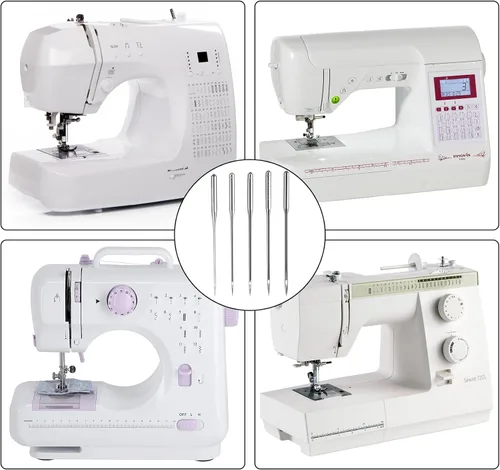 Vista 7 de ilauke Agujas universales para máquina de coser, 100 agujas para máquina
