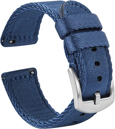 Vista 10 de WOUKUP - Correa de reloj de liberación rápida de nailon Military Style, material de cinturón de seguridad premium, correa de reloj de 0.709 Hebilla