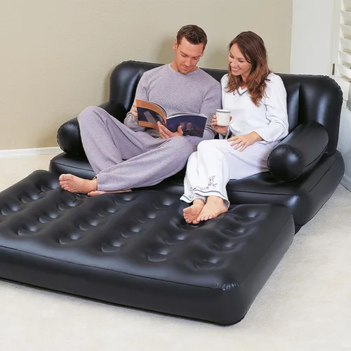 Vista 4 de Bestway Sillon Hinchable 5 Posiciones Negro 188x152x64 cm Interior 75054