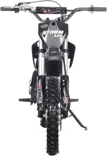 Vista 3 de X-PRO Storm - Bicicleta de cross de gasolina de 125 cc, transmisión automática, absorción de impactos delanteros invertidos, neumáticos de 14