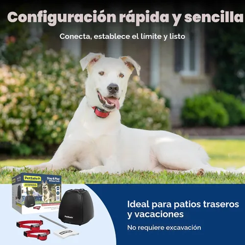 Vista 6 de PetSafe Stay & Play - Valla inalámbrica para 2 perros obstinados - Sistema inalámbrico de contención de mascotas más seguro de Estados Unidos