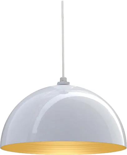 Vista 11 de Steel Lighting Co. Melrose - Lámpara colgante Montada en el techo Cúpula redonda de 18 pulgadas Estilo moderno contemporáneo de granja