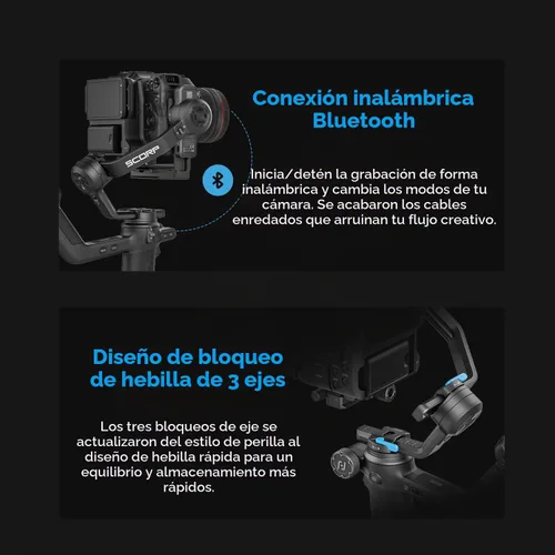 Vista 6 de FeiyuTech Estabilizador de cardán de cámara SCORP-C2 con seguimiento de IA