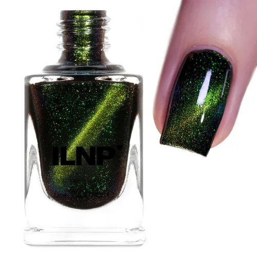 Vista 9 de ILNP Dark Matter - Esmalte de uñas magnético negro a rojo Materia Oscura