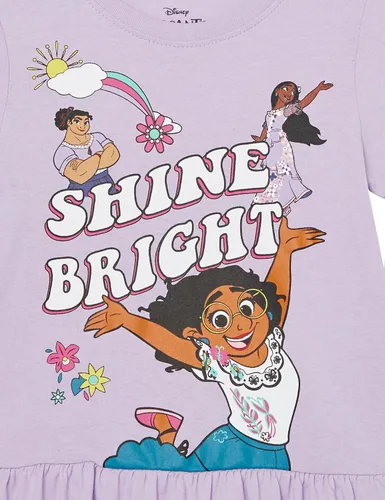 Vista 2 de Disney Vestido de manga corta Encanto Mirabel para niñas 2t-6x