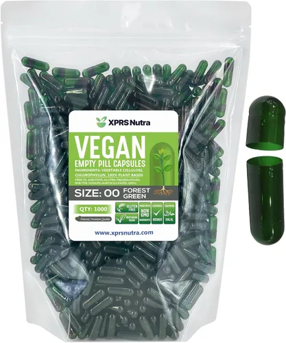 Vista 36 de XPRS Nutra Cápsulas vacías de tamaño 00 – 100 cápsulas veganas vacías – Pastillas vacías vegetarianas – Relleno de cápsulas vegetales DIY