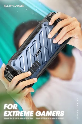 Vista 6 de SUPCASE Unicorn Beetle Pro Series - Funda para Steam Deck (2022) / Steam Deck OLED (2023), funda protectora delgada y resistente con soporte