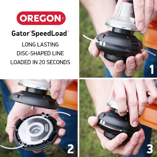 Vista 4 de Oregon 24-295-03 Gator SpeedLoad Trimmer Line, 0.095", paquete de 3 SM