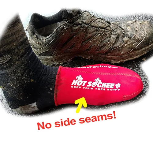 Vista 6 de Calentadores de dedos de neopreno - Se usan dentro de zapatos o botas - 3 tallas - Para ciclismo, senderismo, deportes de invierno, camping, trabajo