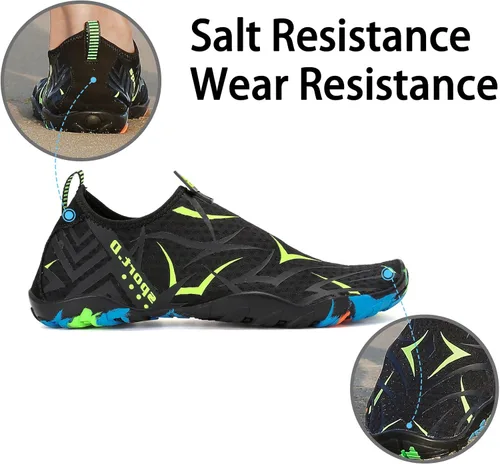 Vista 5 de Zapatos de agua para hombre y mujer, zapatos de agua descalzos, de secado rápido, para playa, natación, buceo, kayak, surf, deportes acuáticos
