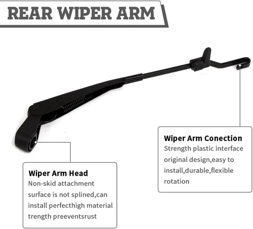 Vista 4 de Conjunto de brazo y cuchilla del limpiaparabrisas trasero para Kia Sorento 2003-2009