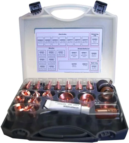 Vista 2 de Hypertherm 851512 Kit de Consumibles, Powermax45 XP Essential Mecanizado Ohmio, 45 A, Corte