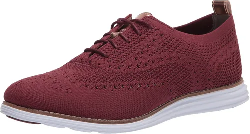 Vista 10 de Cole Haan Originalgrand Stitchlite Wingtip Oxford para mujer tejido negro/blanco óptico.