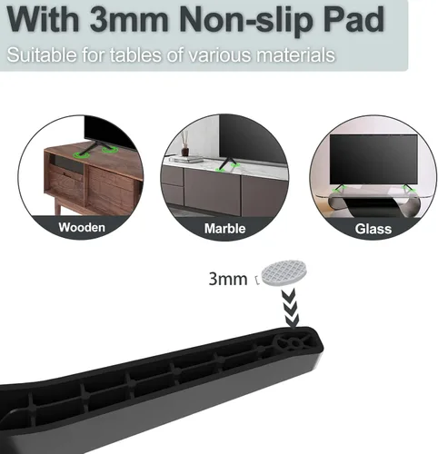 Vista 6 de Soporte para patas de TV LG, patas de soporte de TV para soporte de TV LG de 49, 50, 55 pulgadas, 49UJ6350, 49UK6200, 50UK6090, 50UK6500, 55UK6300