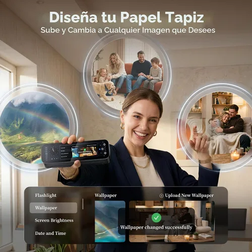Vista 5 de Phomemo Impresora portátil AirPrint con pantalla táctil completa M810