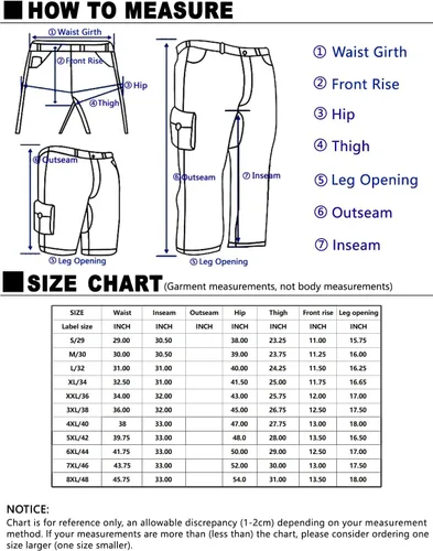 Vista 7 de Match, Wild - Pantalones deportivos tipo cargo para hombre