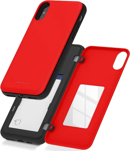 Vista 18 de GOOSPERY Funda para iPhone 8 Plus, iPhone 7 Plus con tarjetero y protector de doble capa, color negro