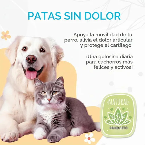 Vista 4 de Glucosamina HCL y suplemento de cadera y articulaciones para perros – 150 piezas – Masticables de cadera y articulaciones para perros – Fórmula