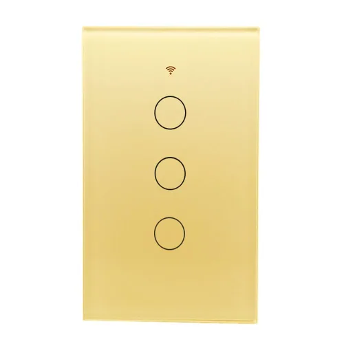 Vista 8 de Tuya WiFi Smart Wall Light Switch Pantalla de cristal Panel de sensor táctil Control eléctrico inalámbrico por control de voz Negro 1 banda