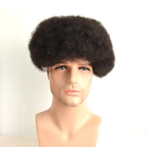 Vista 18 de Q6 Base Custom para hombre Toupee Hairpiece Cabello humano indio Sistema de reemplazo de pelucas de prótesis – # 1 (Jet Negro)