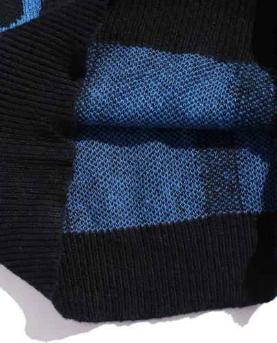 Vista 124 de ZAFUL Y2K - Suéter casual con estampado de llama estética para hombre, suéter de punto holgado, manga larga, cuello redondo