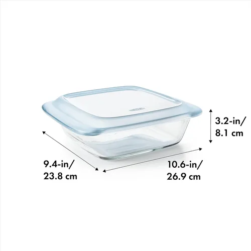Vista 6 de OXO Good Grips Fuente de Vidrio para Hornear de 2 Qt con Tapa