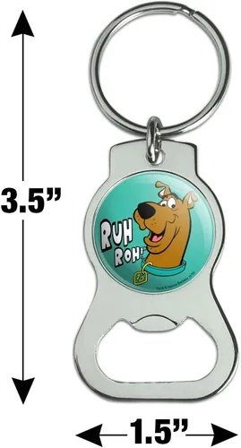 Vista 3 de Scooby-Doo Ruh Roh Llavero con abrebotellas