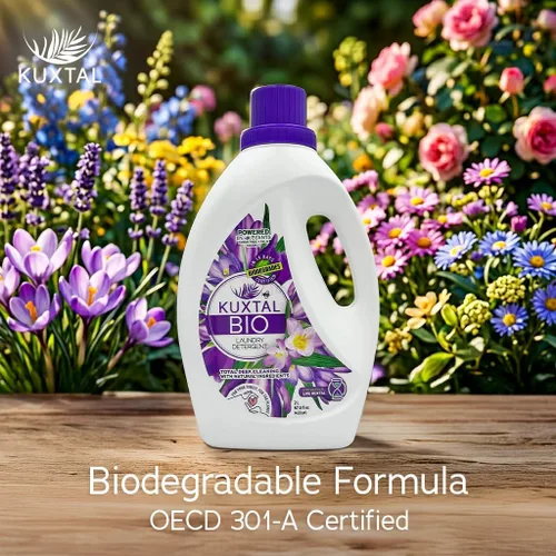 Vista 7 de KUXTAL - Detergente líquido para ropa, limpieza profunda con cuidado suave para ropa y colores, detergente biodegradable y ecológico, suave