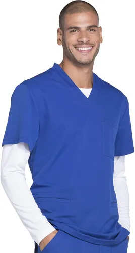 Vista 6 de Dickies Dynamix Hombre Scrubs Top V-Cuello DK640