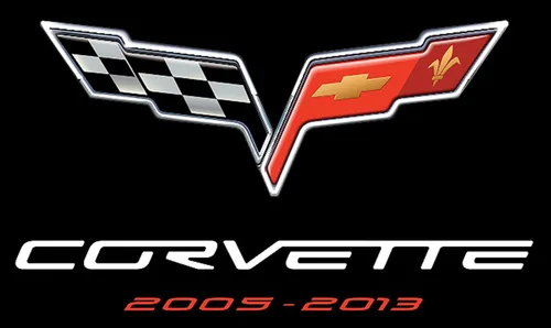 Vista 3 de JH DESIGN GROUP - Camiseta para hombre Chevy Corvette C6 Series Logo Negro Cuello redondo