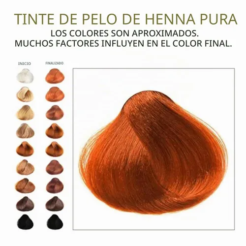 Vista 5 de 300 gramos - Polvo de henna 100 % puro para tinte de cabello, color rojo, mejor henna roja para el cabello - The Henna Guys