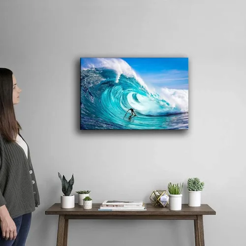 Vista 4 de XLPOP Cuadro colgante de The Sport of Surfing, pósteres de impresión en lienzo HD, decoración moderna del hogar, arte de pared, lienzo enmarcado, 08