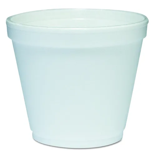 Vista 2 de Dart 8SJ12 8 oz Contenedor de espuma (caja de 1000) blanco