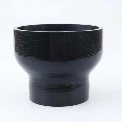 Vista 38 de AC PERFORMANCE ID de 1" a 1/2" (25mm a 13mm) Manguera de silicona recta reductora de 3 capas reforzada negra, 3" de longitud Negro