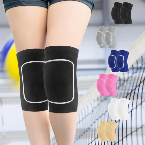 Vista 11 de Rodilleras de voleibol para mujeres, hombres, jóvenes, rodilleras para voleibol, baloncesto, fútbol, baile, yoga, tenis, correr, ciclismo