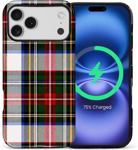 Vista 94 de Funda Compatible con iPhone 13/14 [Compatible con MagSafe] Protección de Doble Capa de Cáscara Dura Híbrida, Funda Magnética Protectora a Prueba