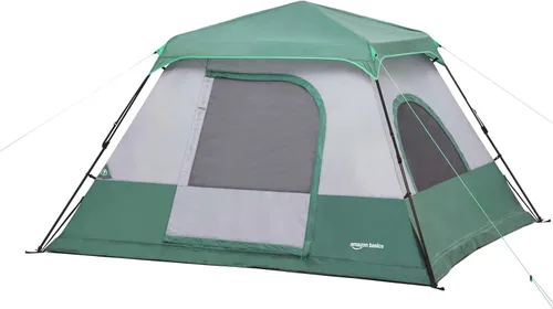 Vista 7 de Amazon Basics Tienda de campaña instantánea con lluvia, resistente a la intemperie, instalación rápida