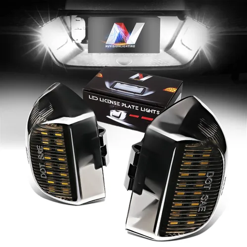 Vista 11 de Par de luces LED para placa de matrícula Compatible con 99-03 Protégé / 02-03 Protege5 / 99-05 Miata MX-5, YL8Z13550AA NC1051270BL, NVL-LPL-009