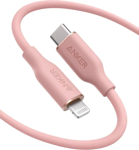 Vista 17 de Anker USB C to Lightning Cable, MFi-Certified (3 ft, Midnight Black)