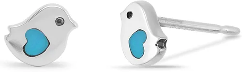 Vista 2 de Boma Joyería de plata de ley con diseño de pájaro pequeño, Plata de ley
