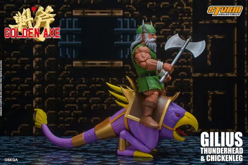 Vista 12 de Storm Collectibles Storm COLL Hacha dorada GILIUS Thunderhead & Chicken L 1/12 AF