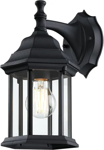 Vista 11 de LIT-PaTH Farol de pared para exteriores, aplique de pared como accesorio de iluminación de porche, base mediana E26 máximo 60 W, carcasa de aluminio