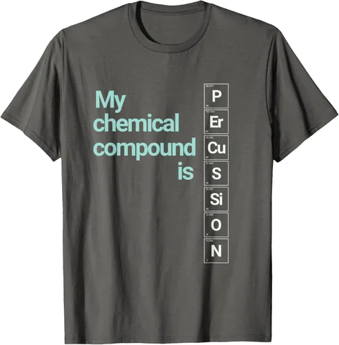Vista 40 de Percussion Band Geek My Chemical Compound T-Shirt