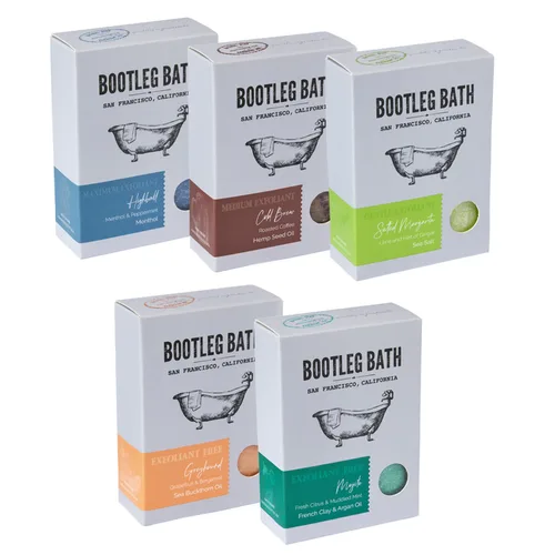 Vista 16 de Jabón exfoliante natural suave en barra, mezcla de cítricos con sal marina, fabricado en Estados Unidos para hombres y mujeres, respetuoso